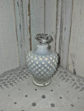 Vintage Fenton Hobnail Glass Perfume Bottle